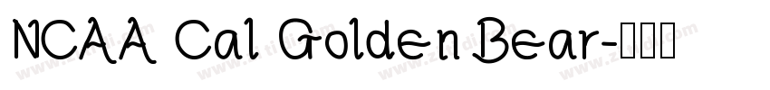 NCAA Cal Golden Bear字体转换